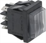 BLACK BIPOL.CHANGE OVER SWITCH 16A 250V