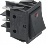 BLACK BIPOLAR SWITCH 16A 250V