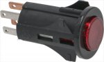 2-POLE RED PUSH-BUTTON 3A 250V