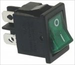 2-POLIG SCHALTER GRÜN 0-1 A03 16A 250V