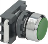 BLACK BUTTON GREEN
