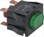GREEN BIPOLAR SWITCH 16A 250V