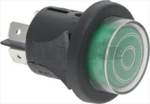 GREEN BIPOLAR SWITCH 16A 250V