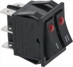 DOUBLE THREE-POLE SWITCH 16A 250V