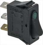 SCHALTER 3-POLIG SCHWARZ 16A 250V