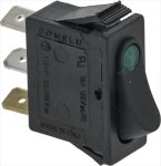 SCHALTER 3-POLIG SCHWARZ 16A 250V