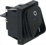 BLACK BIPOLAR SWITCH 16A 250V