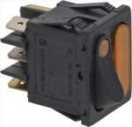 BLACK THREE-POLE SWITCH 16A 250V