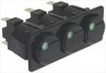 TRIPLE SINGLE POLE SWITCH 16A 250V