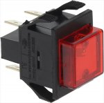 RED BIPOLAR SWITCH 16A 250V
