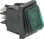 GREEN BIPOLAR PUSH-BUTTON 230V