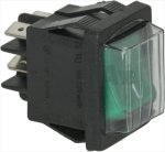 GREEN TWO-POLE SWITCH 16A 250V