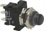 BLACK 3 POLES PUSH-BUTTON 6A 250V