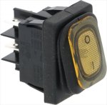 ORANGE TWO-POLE SWITCH 16A 250V