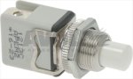 WHITE SINGLE-POLE PUSH-BUTTON