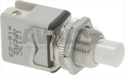 WHITE SINGLE-POLE PUSH-BUTTON