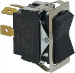BLACK BIPOLAR SWITCH 10A 250V
