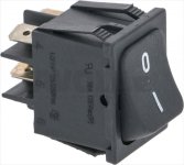 BLACK BIPOLAR SWITCH 10A 250V