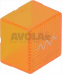 ORANGE CAP WITH HEATING ELEMENT SYMBOL