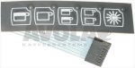 PUSH-BUTTON PANEL MEMBRANE 5 BUTTONS