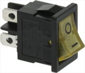 RED SWITCH 1-POLE 230V