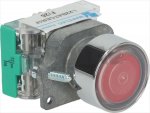 RED PUSH-BUTTON COMPLETE 8A 250V