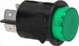 GREEN BIPOLAR SWITCH 16A 250V