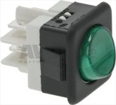 GREEN BIPOLAR SWITCH 16A 250V