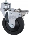 PIN SWIVELLING WHEEL WITH BRAKE