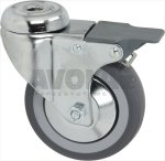 SWIVELLING WHEEL WITH BRAKE