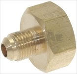 REDUCER FOR FREON CYLINDER 1/4