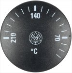 KNOB BLACK ø 41 mm 0-210°C