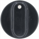 BLACK KNOB ABS 38x38 mm