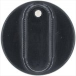 BLACK KNOB ABS 38x38 mm