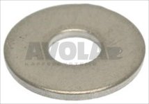 STAINLESS STEEL FLAT WASHER ø 6x18 mm