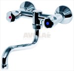 WALL-MOUNTED TWO HOLE TAP