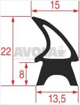 OVEN DOOR GASKET 745x465 mm