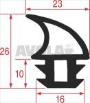 OVEN DOOR GASKET 650x515 mm