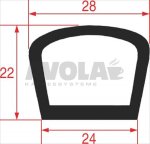 OVEN DOOR GASKET 645x510 mm