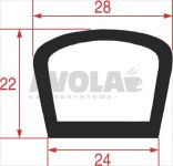 OVEN DOOR GASKET 645x510 mm