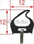 OVEN DOOR GASKET 580x400 mm