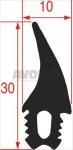 OVEN DOOR GASKET 3000 mm