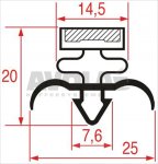 SNAP-IN GASKET 1570x610 mm