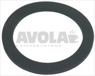 REINFORCED RUBBER GASKET 59x45x2.5 mm