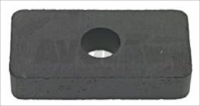 RECTANGULAR MAGNET W/HOLE 24x12x5 mm
