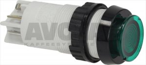 GREEN BIPOLAR PUSH-BUTTON 2A 250V