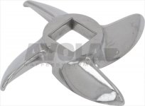 STAINLESS STEEL KNIFE F/MEAT MINCER 12