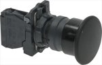 BLACK PUSH-BUTTON 3A 230V