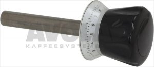 UHR-DREHKNOPF SCHWARZ ø 18x158 mm