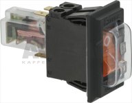 ORANGE PUSH-BUTTON 4A 240V